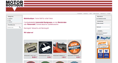 Desktop Screenshot of motorboutique.de